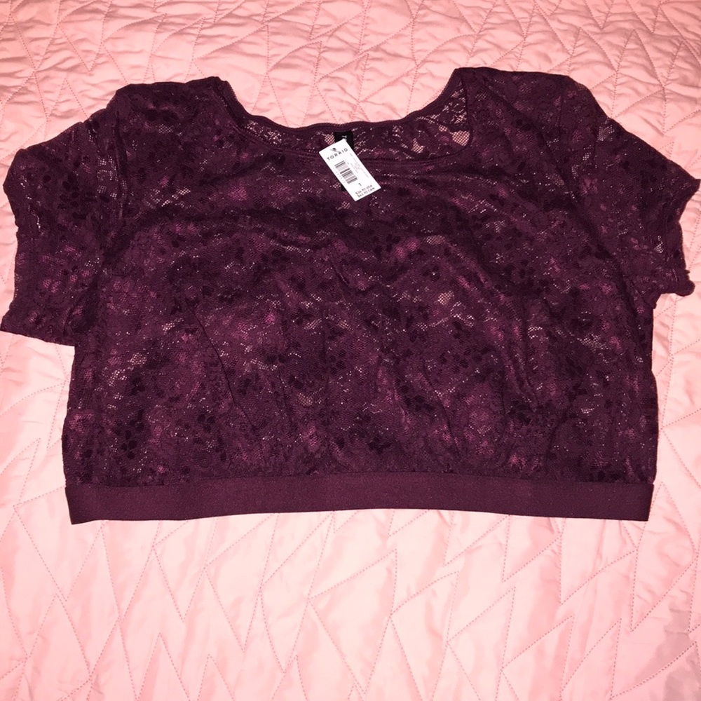 Torrid Lace Cap sleeves Bralet